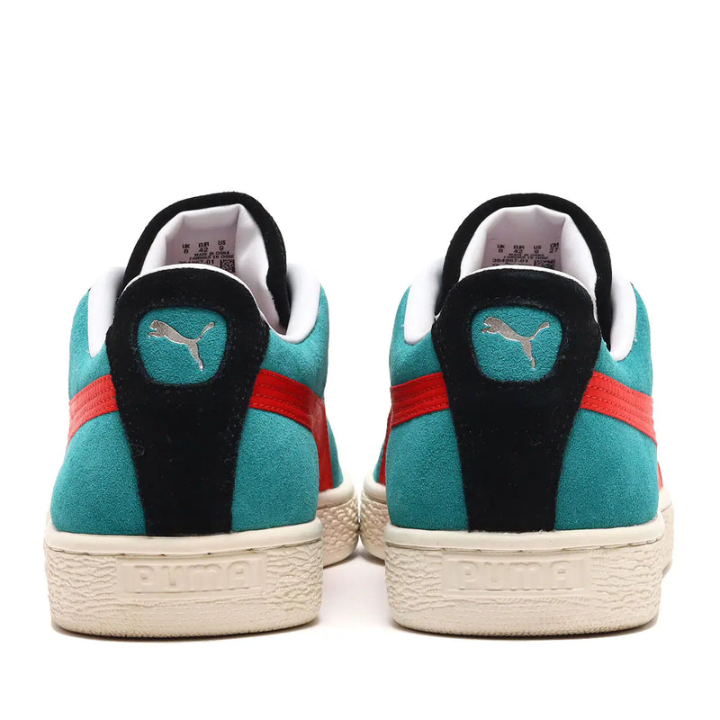 PUMA x Kamen Rider collaboration: SUEDE VTG shoes and apparel featuring Kamen Rider colors and design