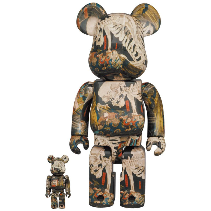 BE@RBRICK Utagawa Kuniyoshi "Soma's Kouchi Ura" 100% & 400% collectible figure featuring Kuniyoshi's iconic woodblock print.