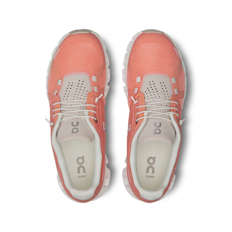 Cloud 5 Sneakers with breathable antimicrobial mesh upper, quick-lacing system, reflective logos, and perforated rubber sole featuring CloudTec technology in ZeroGravity foam for optimal cushioning.


