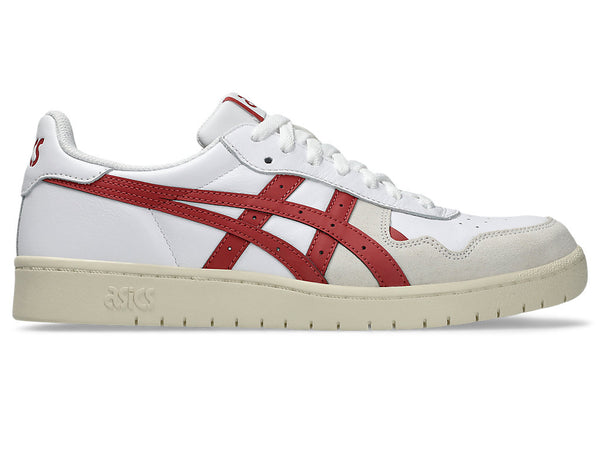 JAPAN S™ shoes with lightweight design, featuring ASICS® Stripes and lettering, inspired by 1981 basketball aesthetics.