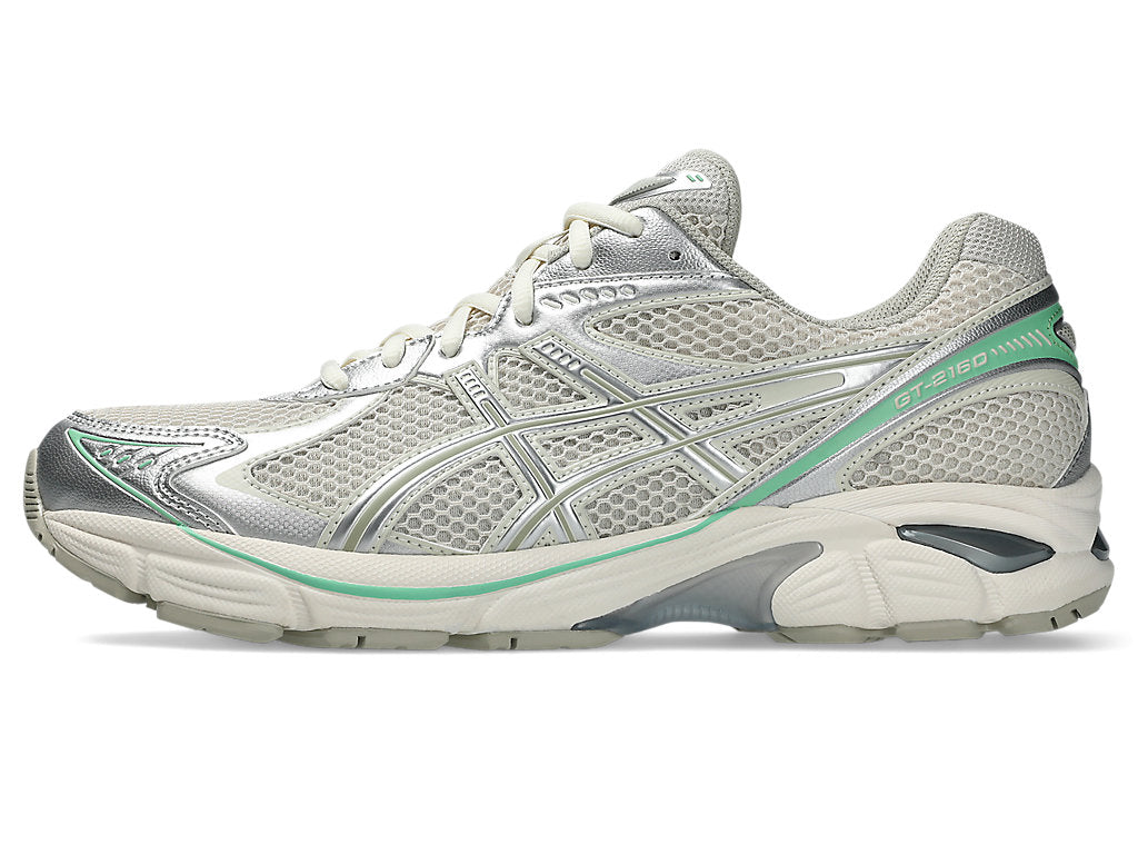 ASICS GT-2160 sneaker with wavy forefoot design, segmented midsole, and GEL cushioning in retro-inspired style