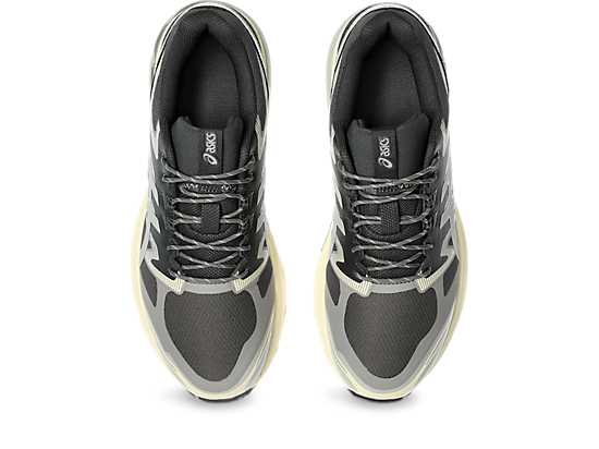 GEL-TERRAIN™ sneaker with trail-inspired design, speed lacing system, FLYTEFOAM™ cushioning, and GEL® technology for improved comfort and performance.