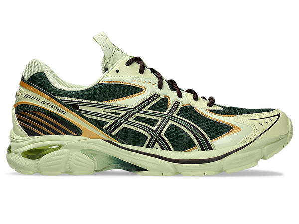 Kiko Kostadinov x ASICS UB8-S GT-2160™ sneaker with glossy primary colors, grid-like patterns, and metallic structures, inspired by Interlaced Assemblages, Functional Utopias, and Mino Ceramics.