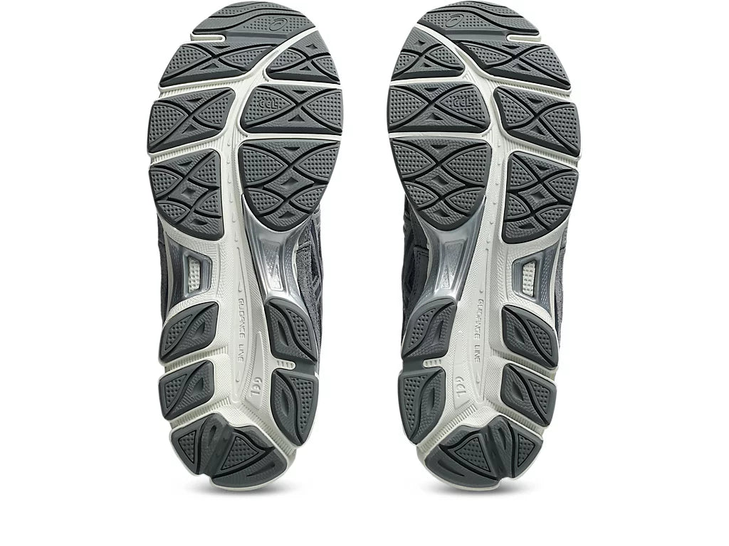 ASICS GEL-NYC™ sneaker combining retro-inspired upper with modern cushioning, featuring design elements from GEL-NIMBUS® 3, GEL-MC PLUS™ V, and GEL-CUMULUS® 16.