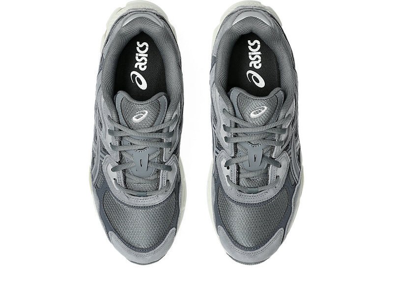 ASICS GEL-NYC™ sneaker combining retro-inspired upper with modern cushioning, featuring design elements from GEL-NIMBUS® 3, GEL-MC PLUS™ V, and GEL-CUMULUS® 16.