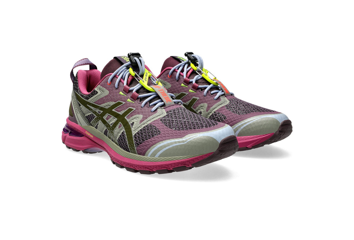 ASICS GEL-TERRAIN sneaker with trail-inspired design, speed lacing, and cushioned sole for versatile all-day wear.