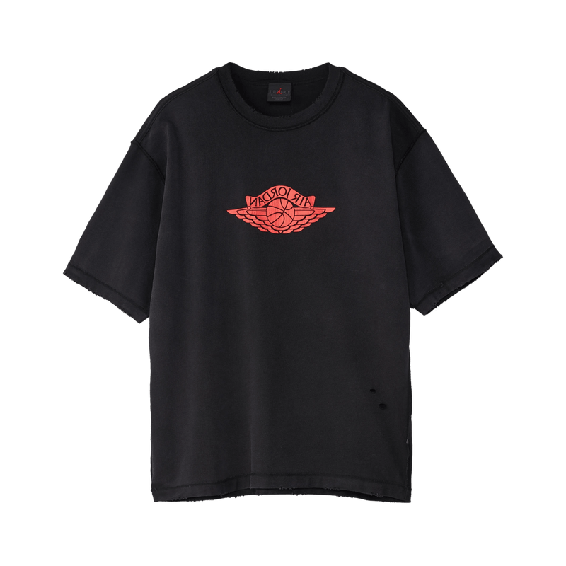 Jordan Rare Air short-sleeve tee in heavyweight cotton with distressed details and washed finish