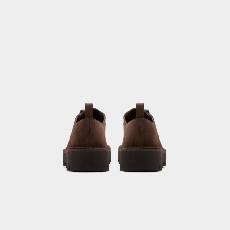 Clarks Originals x Engineered Garments Desert Khan shoes in a reimagined silhouette with modern detailing.