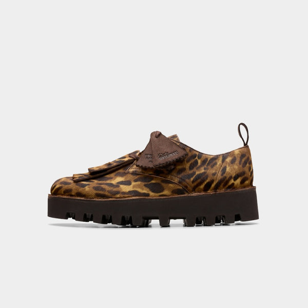 Clarks Originals x Engineered Garments Desert Khan shoes in a reimagined silhouette with modern detailing.