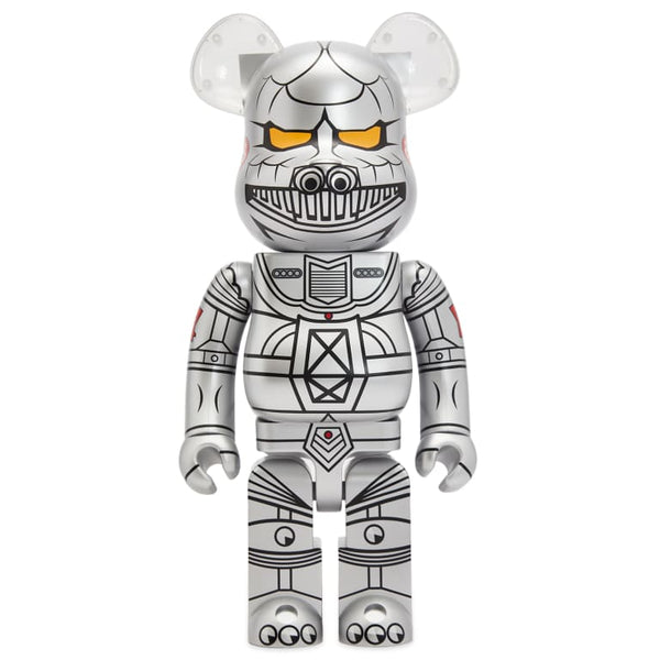 BE@RBRICK Mechagodzilla 1974 1000% figure featuring intricate details and metallic finish, representing the iconic mechanical kaiju from the 1974 Godzilla film.