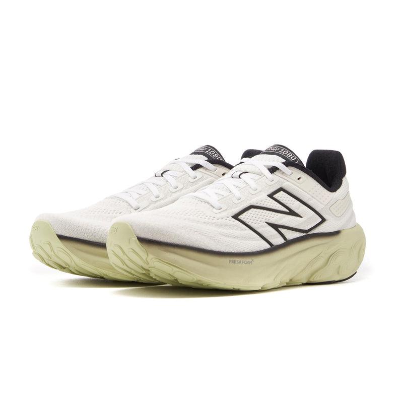 New Balance Fresh Foam X 1080v13 running shoe featuring a versatile design with advanced cushioning and midsole mapping for smooth transitions. The shoe includes a breathable engineered mesh upper for a supportive and streamlined fit, showcasing its blend of top performance and modern aesthetics.