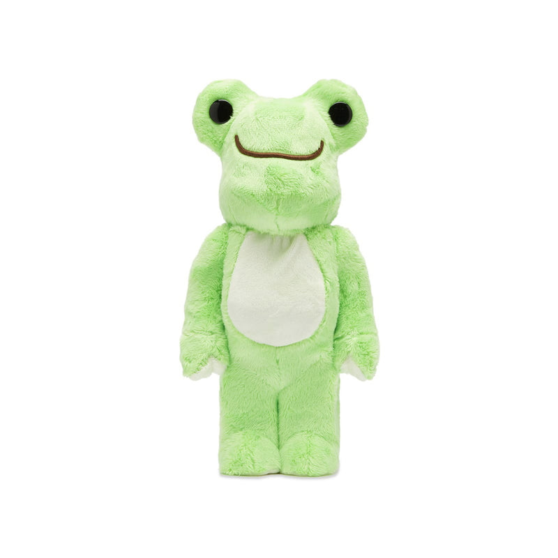 BE@RBRICK Pickles the Frog Costume 400% figure featuring Pickles the Frog in a vibrant and playful costume design.