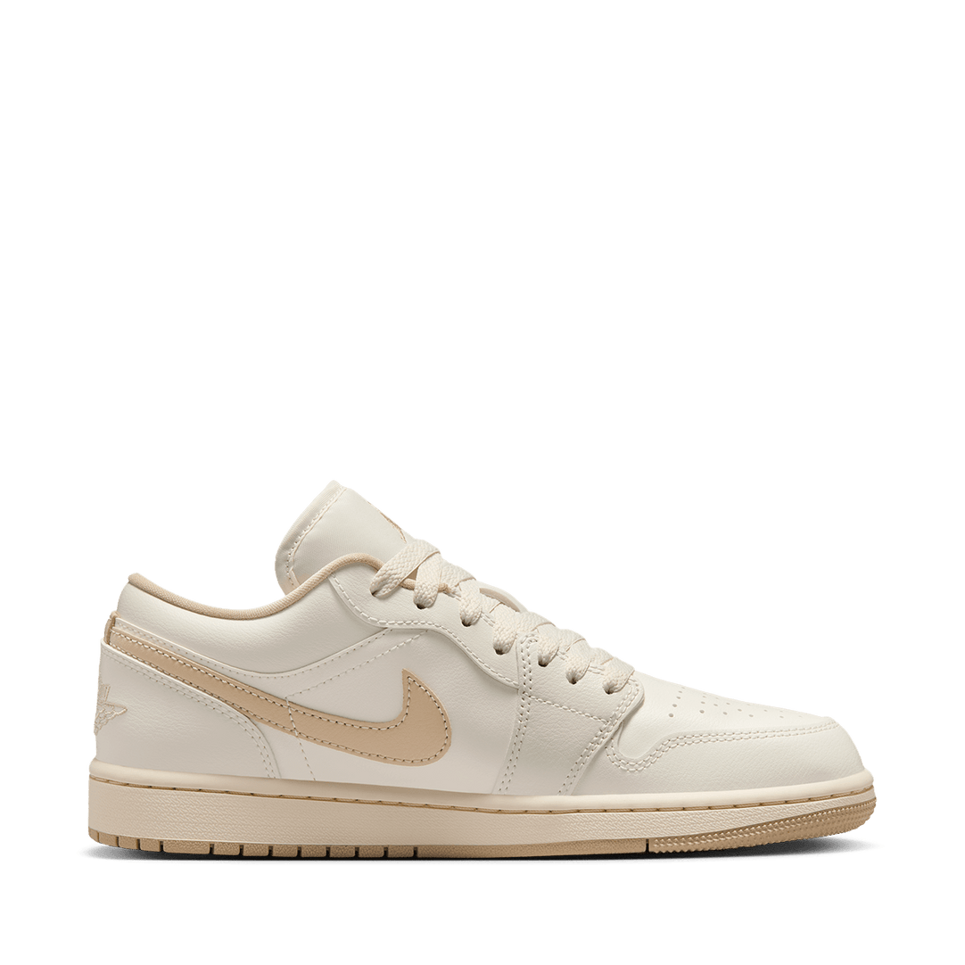 Air Jordan 1 Low sneakers featuring classic silhouette, premium materials, and encapsulated Air unit in the heel.
