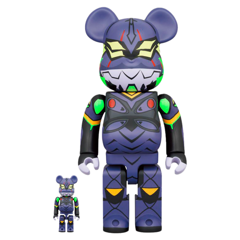 BE@RBRICK EVANGELION EVA13 NEW PAINT VER 100%&400%