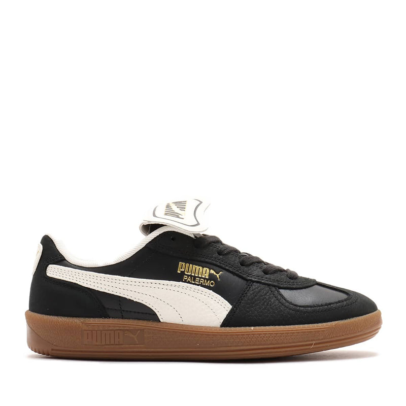 PUMA PALERMO Premium sneaker with removable long tongue, OrthoLite insole, and stylish design.