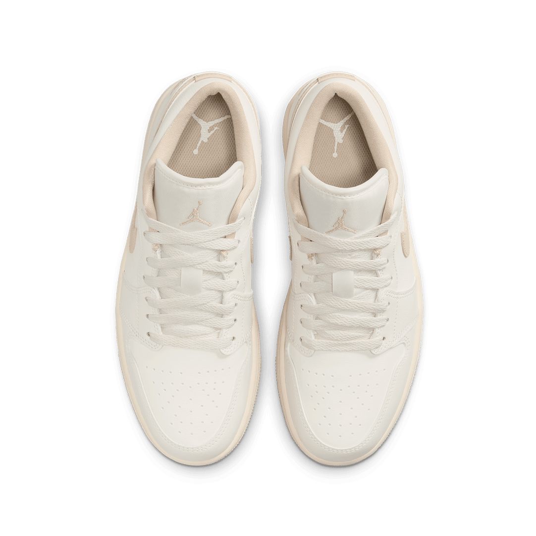 Air Jordan 1 Low sneakers featuring classic silhouette, premium materials, and encapsulated Air unit in the heel.