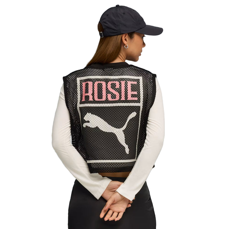 PUMA X ROSÉ RELAXED MESH TOP