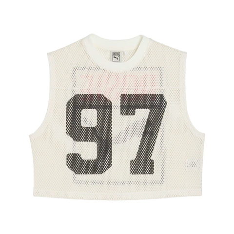 PUMA X ROSÉ RELAXED MESH TOP