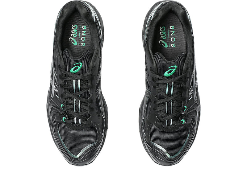 Explore the 8ON8 x Asics Gel Kayano 14 Black Collaboration, merging classic and modern styles.