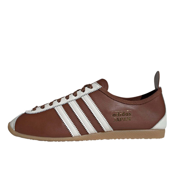 adidas Japan Shoes with a premium leather upper, detailed stitching, and "JAPAN" branding on the side, showcasing a blend of craftsmanship and classic sneaker design.