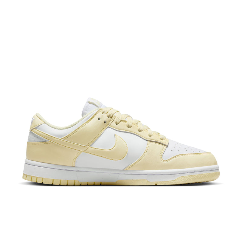 Nike Dunk sneakers featuring synthetic leather overlays, a padded low-cut collar, and a retro '80s basketball design. 