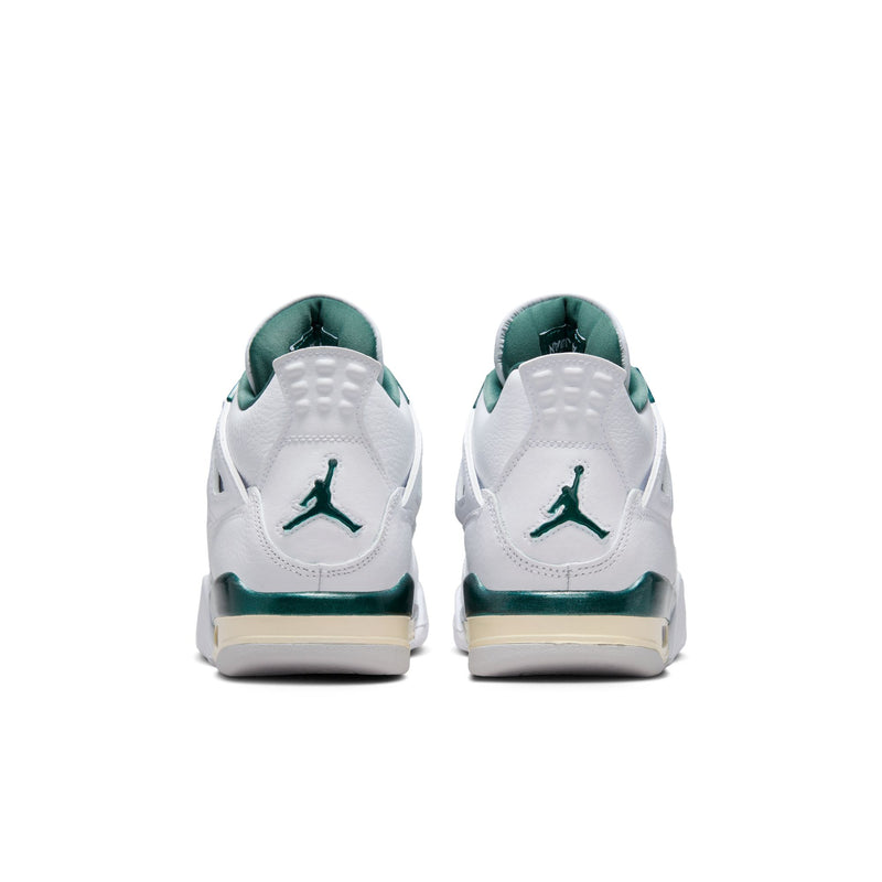 Jordan 4 Retro sneakers crafted with genuine and synthetic leather, textiles, soft foam cushioning, and durable rubber traction.