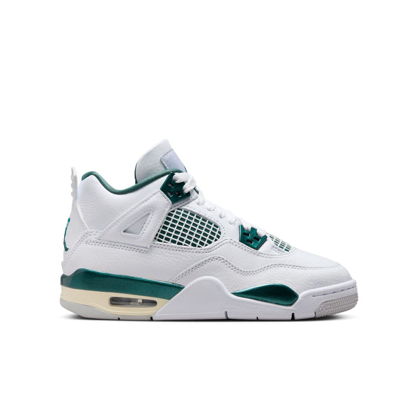 Jordan 4 Retro sneakers crafted with genuine and synthetic leather, textiles, soft foam cushioning, and durable rubber traction.