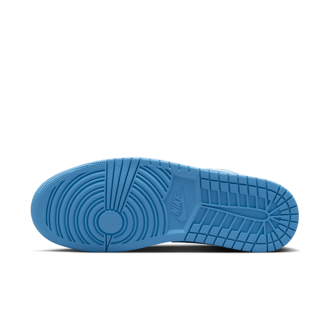 Air Jordan 1 with university-inspired color blocking, premium patent leather upper, and durable rubber outsole.