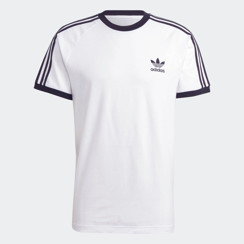 adidas Slim Fit T-Shirt with vintage style, featuring contrasting hem and classic silhouette, crafted from super-soft cotton for all-day comfort.