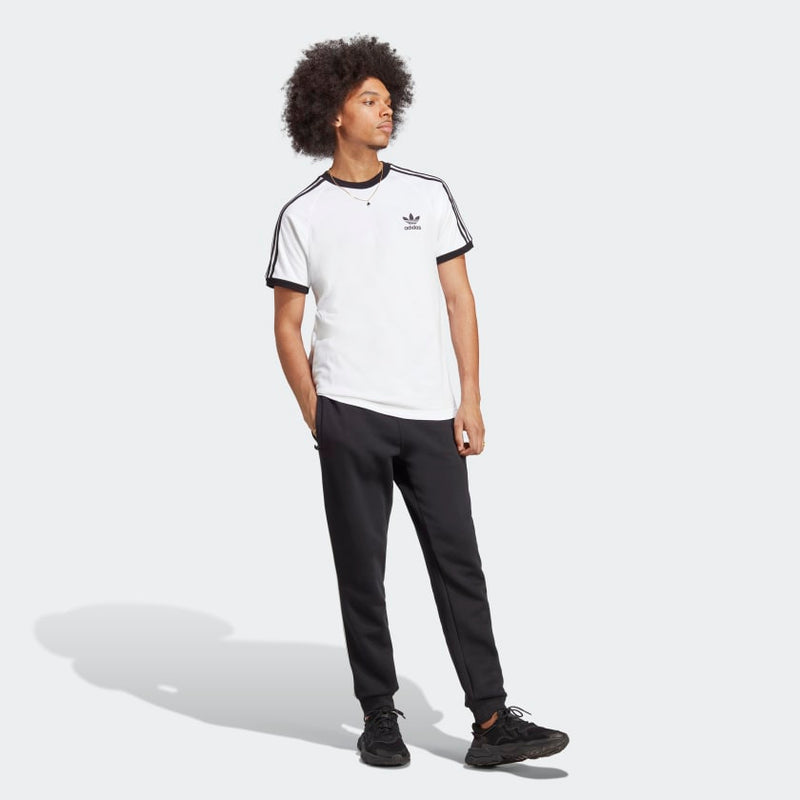 adidas Slim Fit T-Shirt with vintage style, featuring contrasting hem and classic silhouette, crafted from super-soft cotton for all-day comfort.