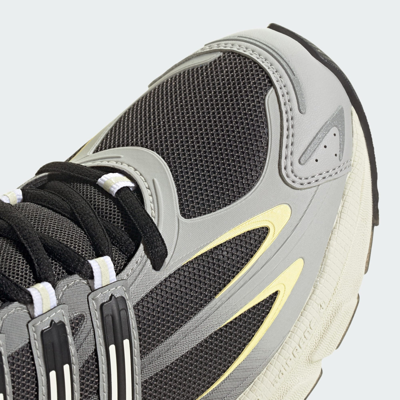 adidas Adistar shoes with a textile and leather upper, durable rubber outsole, blending performance heritage with sophisticated style.