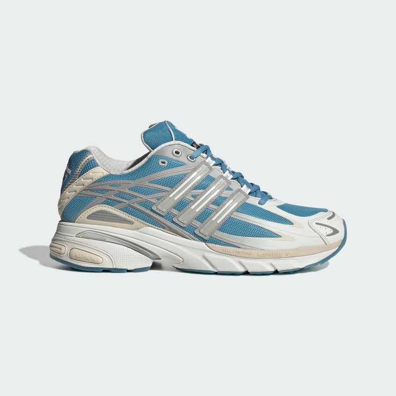 adidas Adistar shoes with a textile and leather upper, durable rubber outsole, combining high performance and stylish design.