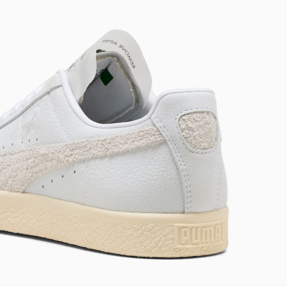 PUMA Clyde sneaker from the Laundry Boys collection with water-repellent suede upper.