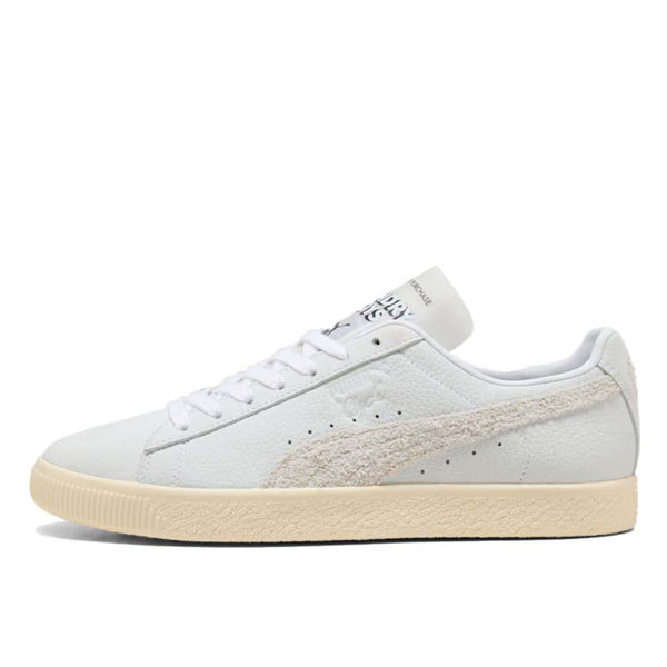 PUMA Clyde sneaker from the Laundry Boys collection with water-repellent suede upper.