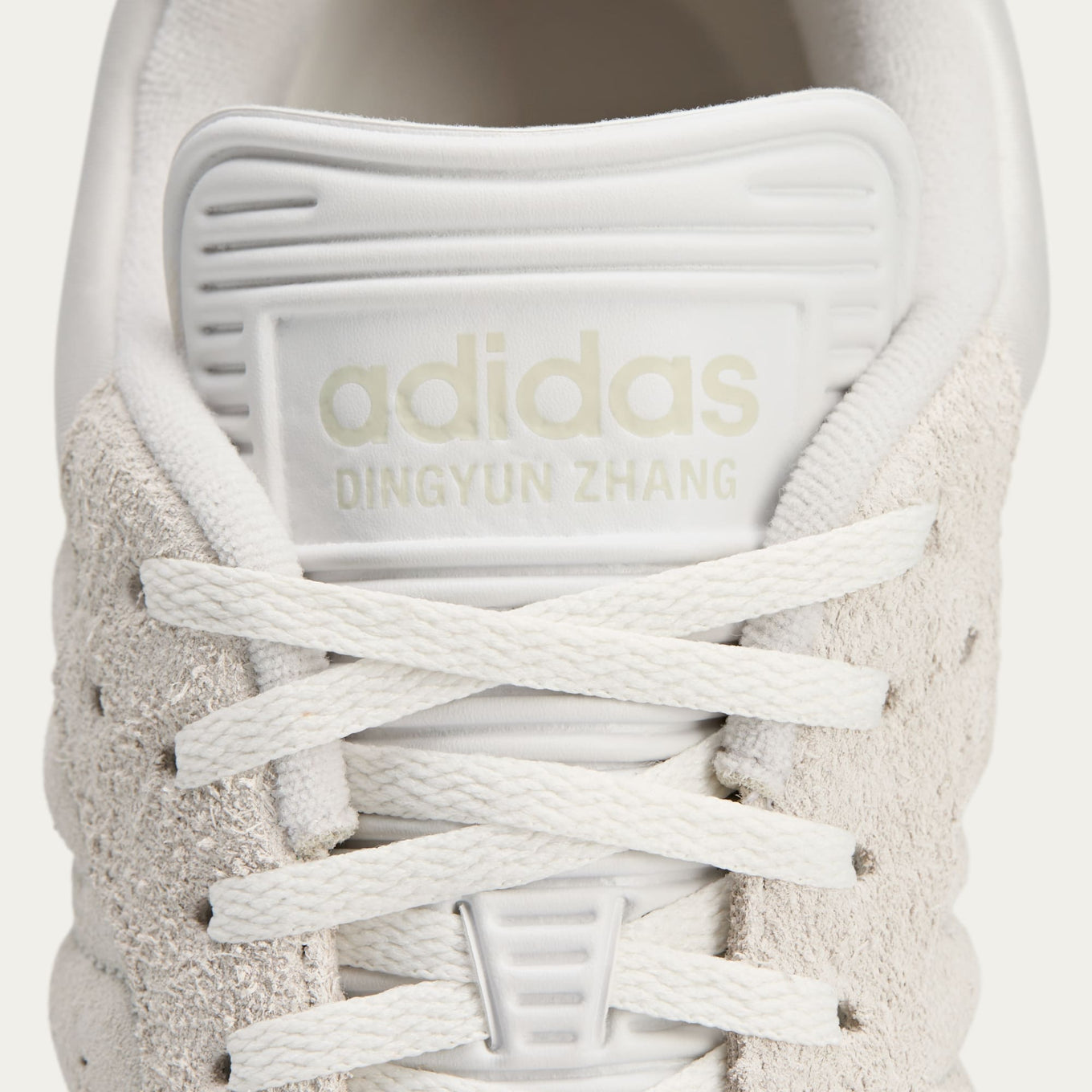 Dingyun Zhang x adidas Samba shoes with shorthair cow suede material, exaggerated elongated tongue, and a fusion of sci-fi and street culture influences.