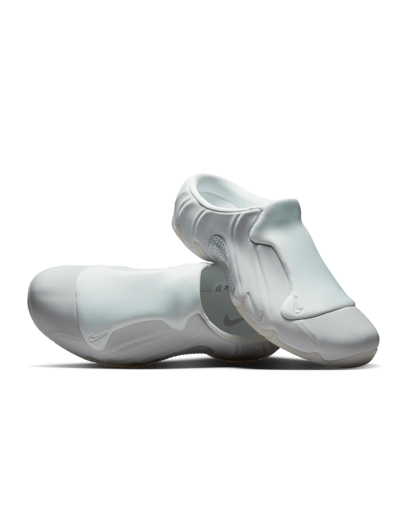 Nike Clogposite in Photodust and Summit White with molded upper and futuristic design
