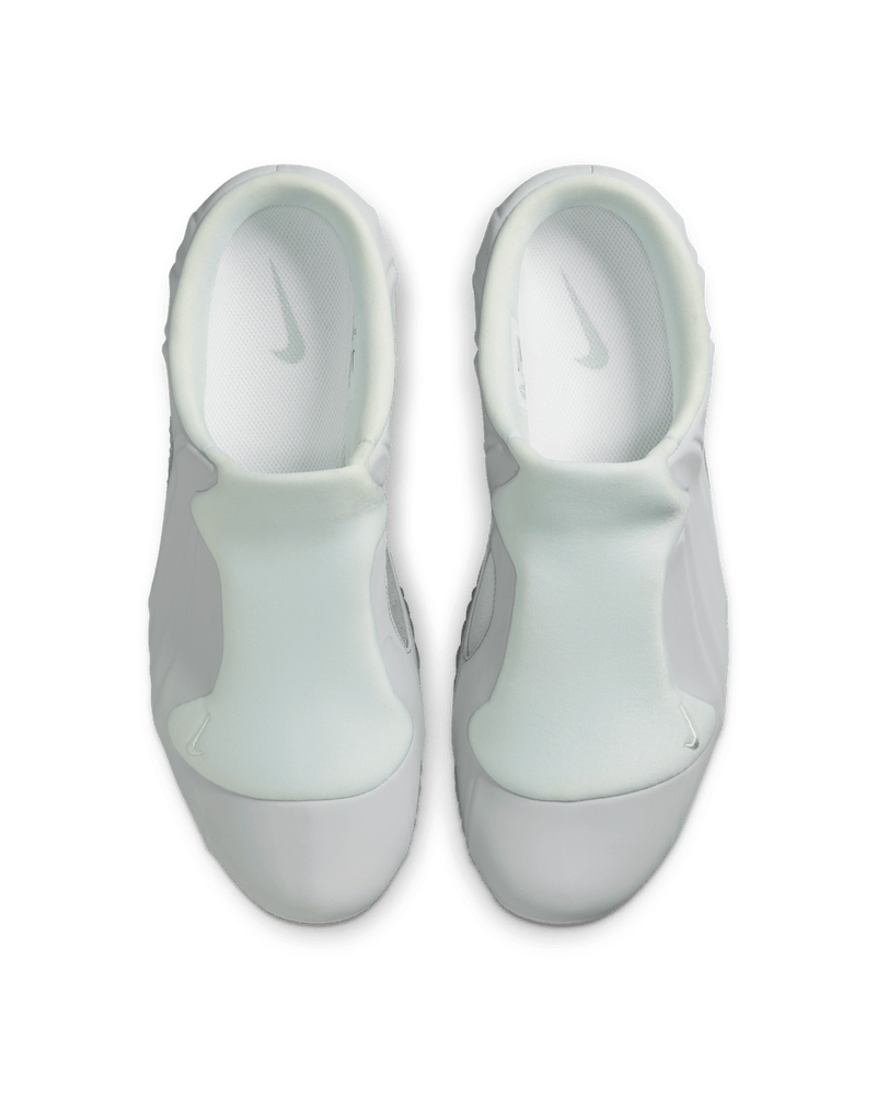 Nike Clogposite in Photodust and Summit White with molded upper and futuristic design
