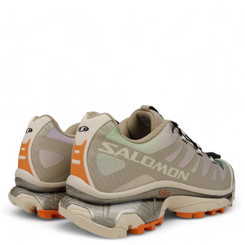 SALOMON XT-4 OG Aurora Borealis trail shoe with printed mesh upper, SensiFit™ synthetic/textile upper, Molded OrthoLite® sockliner, Quicklace™ lacing system, and Mud Contagrip® rubber outsole


