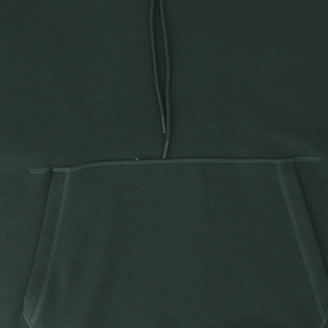 Premium heavyweight hoodie in wool and cotton blend, featuring a relaxed fit and tonal branding for easy styling.