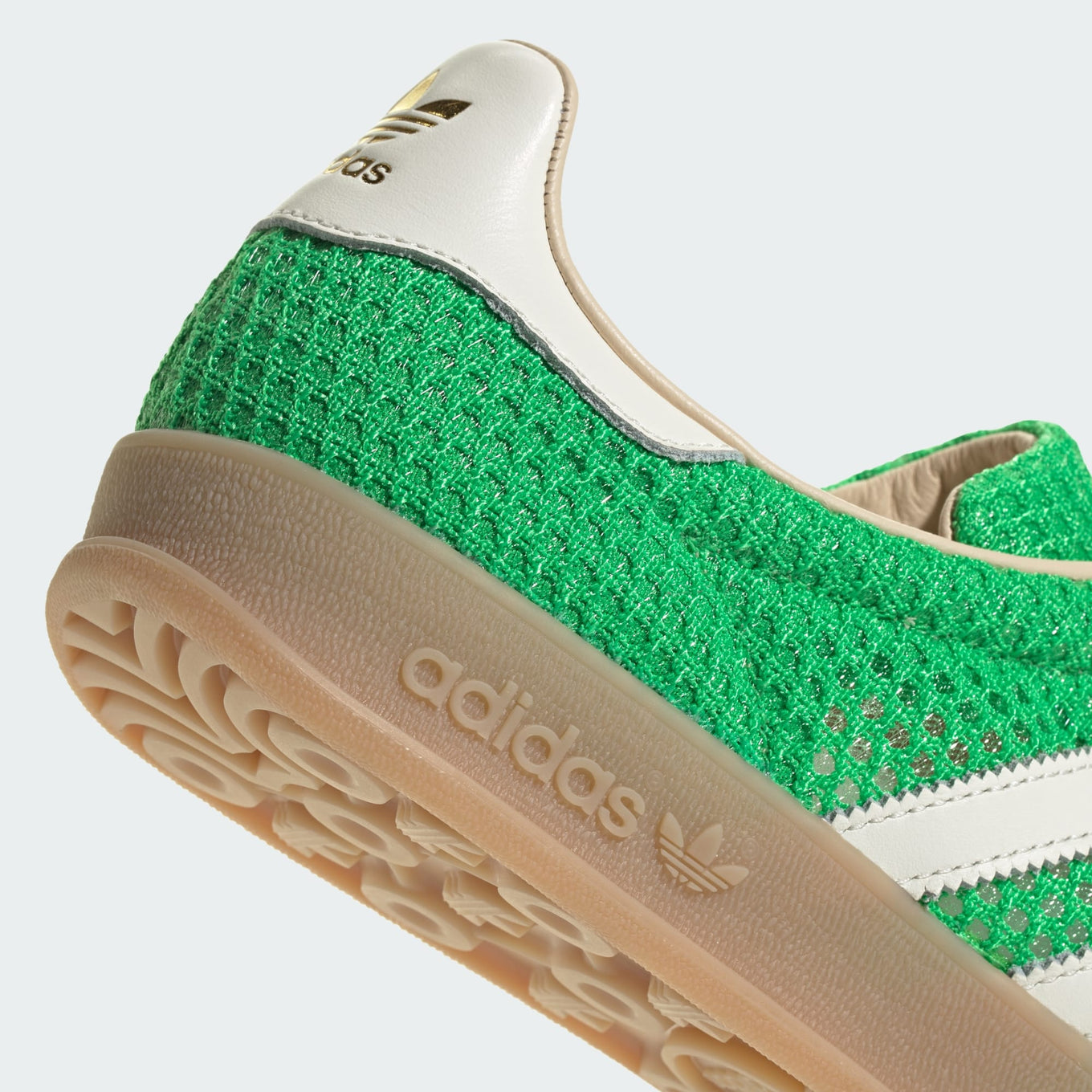 adidas Gazelle Indoor Shoes with mesh upper, leather lining, and translucent gum sole
