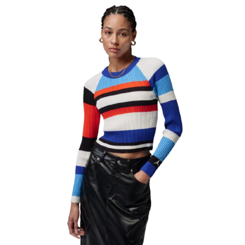 NIKE W J FLT LS SWTR STRIPE