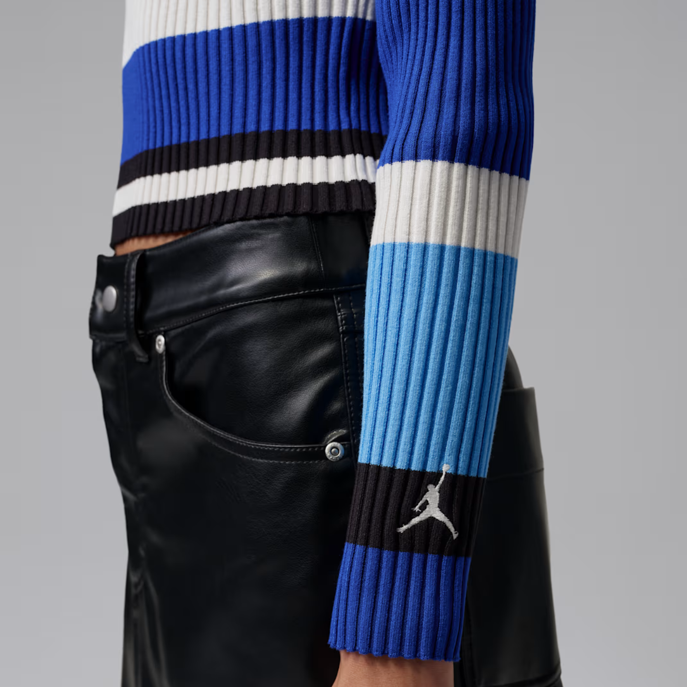 NIKE WMNS J FLT LS SWTR STRIPE