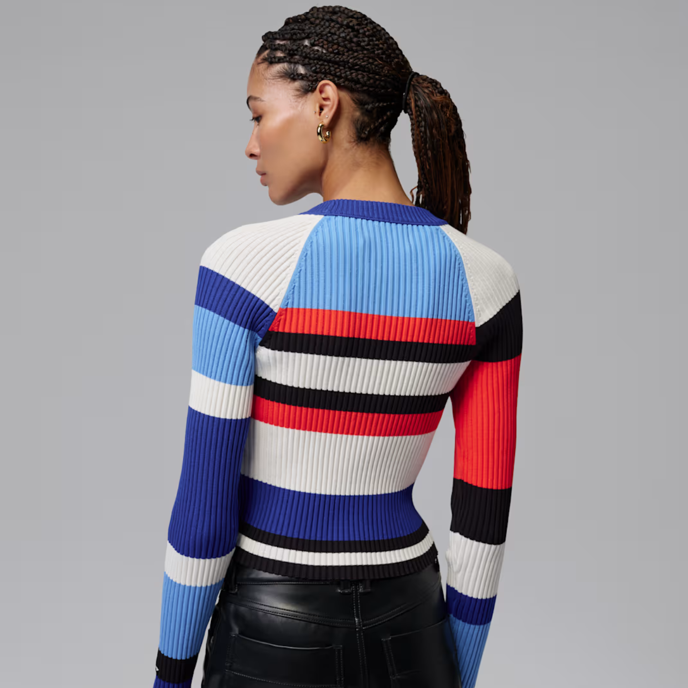 NIKE WMNS J FLT LS SWTR STRIPE