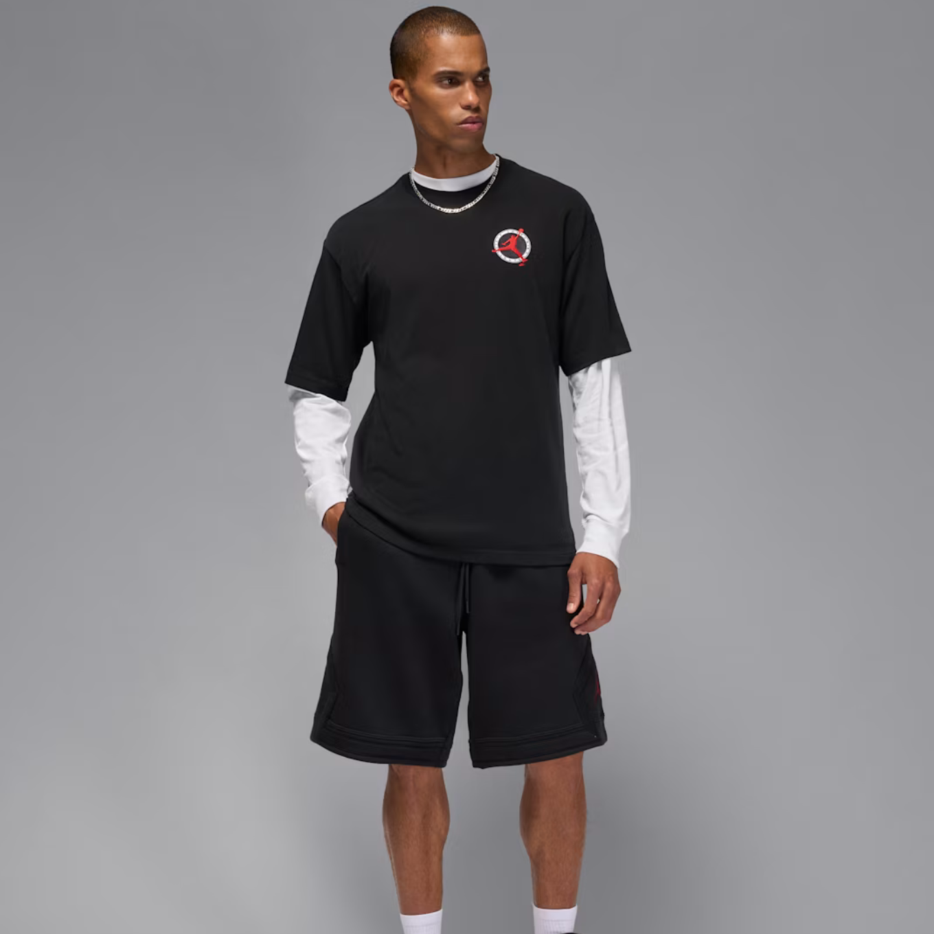 JORDAN BRAND M J FLT CLUB LBR SS CREW
