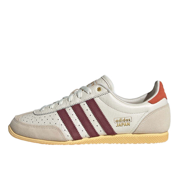 adidas Japan shoes with a sleek low-profile design, double-stitched T-toe, and heritage-inspired detailing.