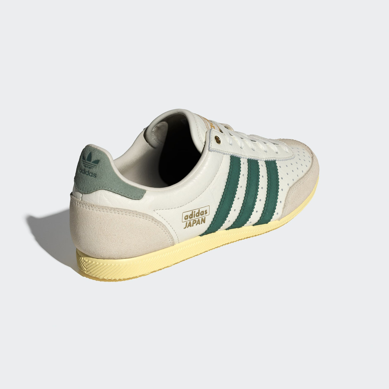 adidas Japan shoes with a vintage low-profile silhouette, double-stitched T-toe, and heritage-inspired detailing.