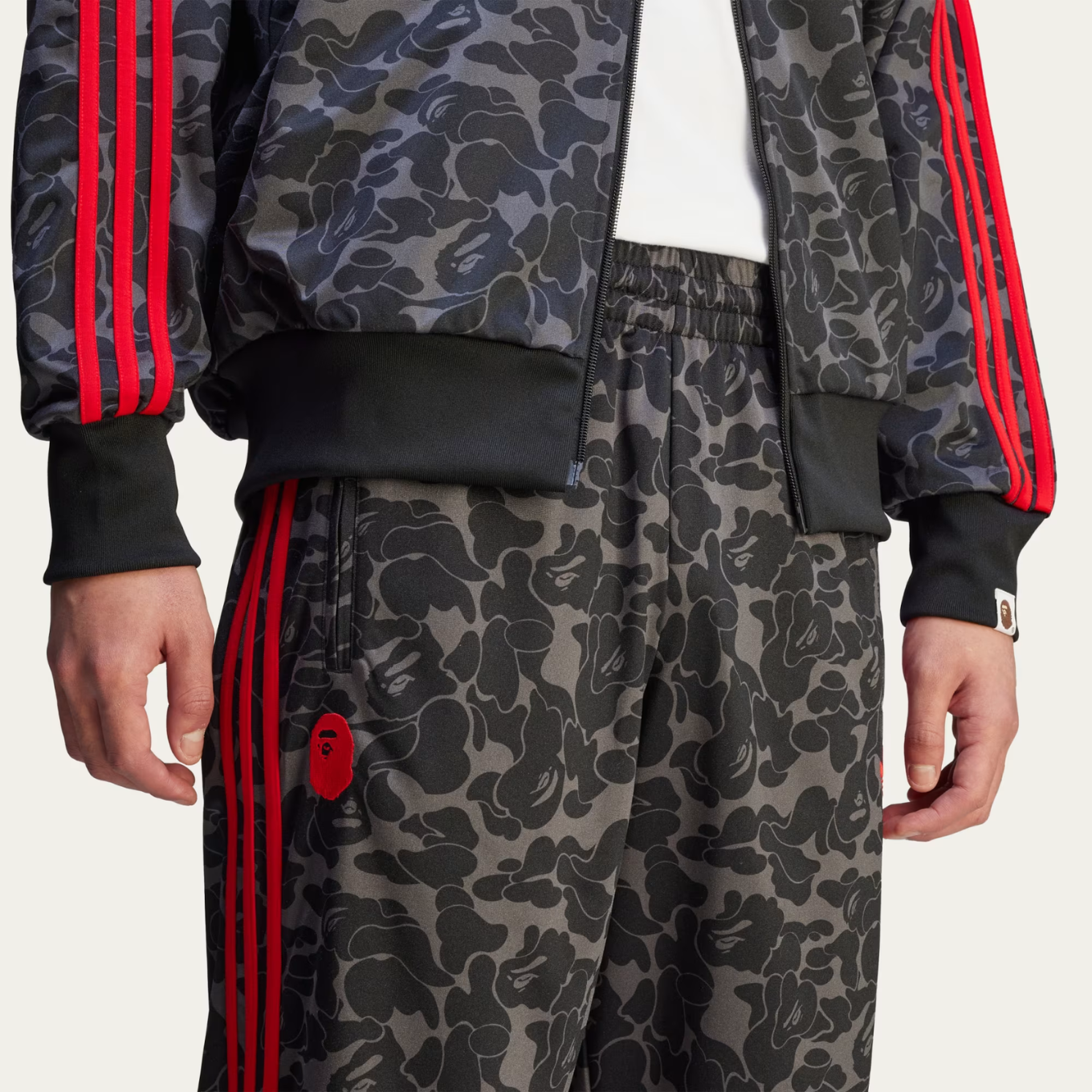ADIDAS X BAPE FIRE BIRD TRACK PANTS AOP