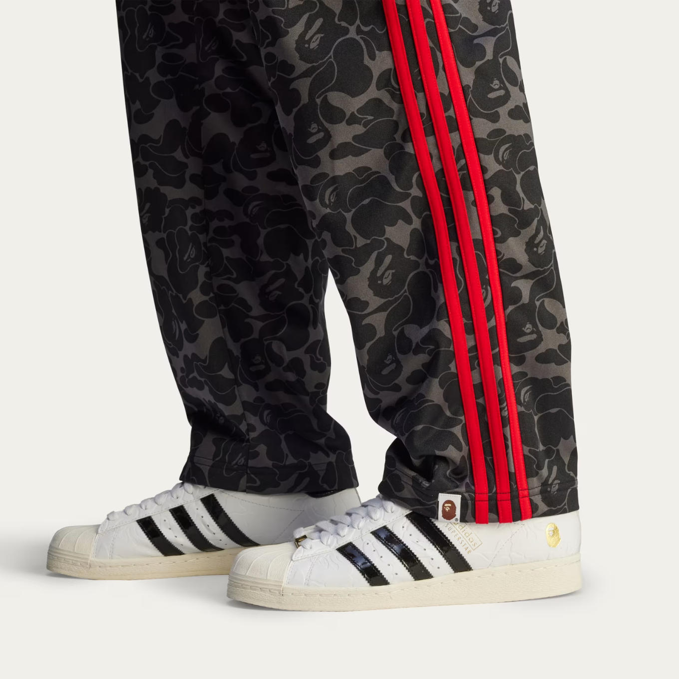 ADIDAS X BAPE FIRE BIRD TRACK PANTS AOP