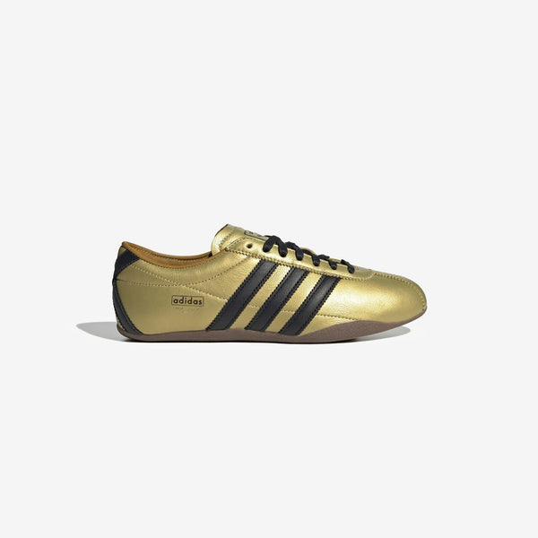 adidas Tokyo shoes with a soft leather upper, serrated 3-Stripes, and a low-profile rubber sole, inspired by vintage track and field trainers.