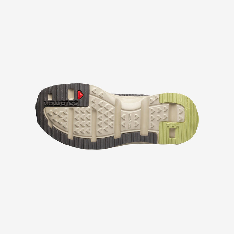 Salomon RX SLIDE 3.0 recovery shoe with textile and leather upper, EVA sockliner, and rubber outsole